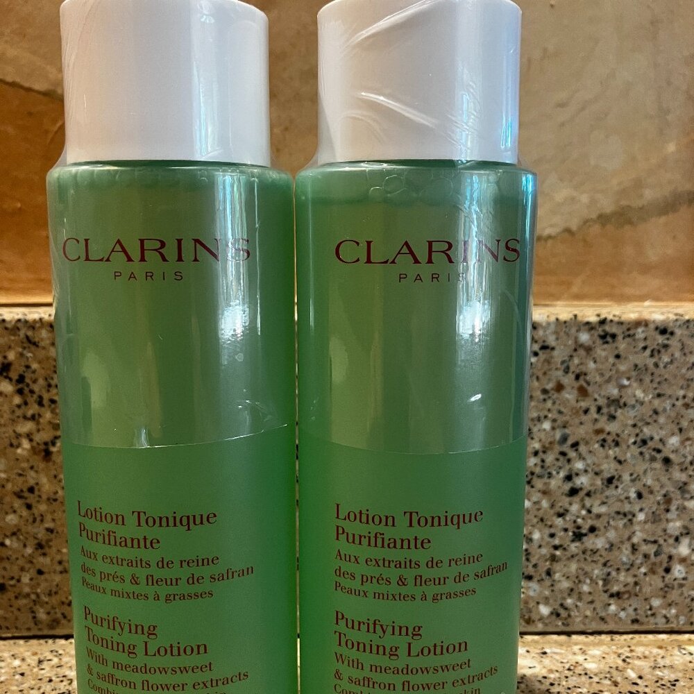 Clarins Normal/Combination 2 Face Toners! 6.7 ounces ! Sealed.